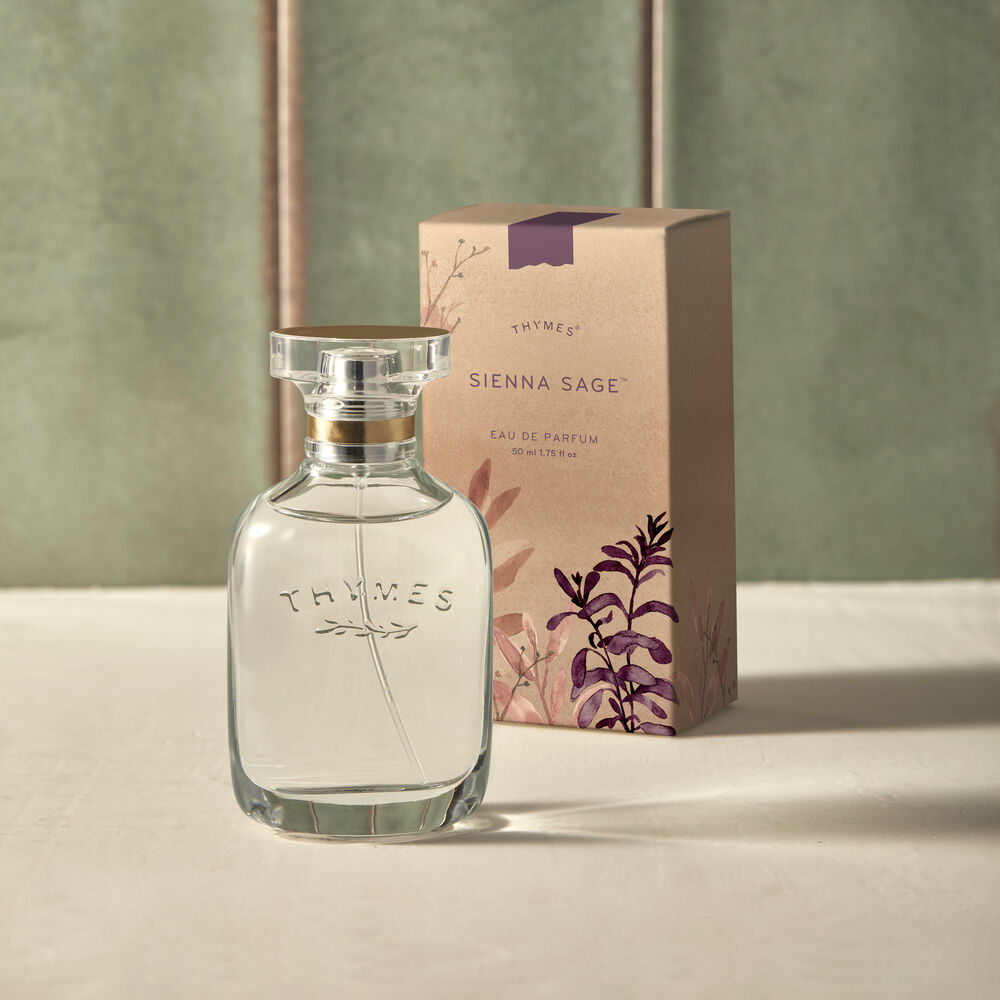 Thymes Sienna Sage Eau de Parfum and packaging image number 1